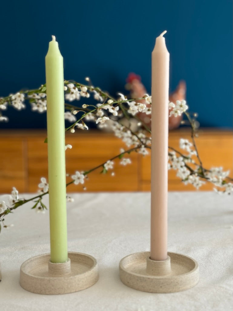 Individual ceramic candle holder - handcrafted in Southern Spain