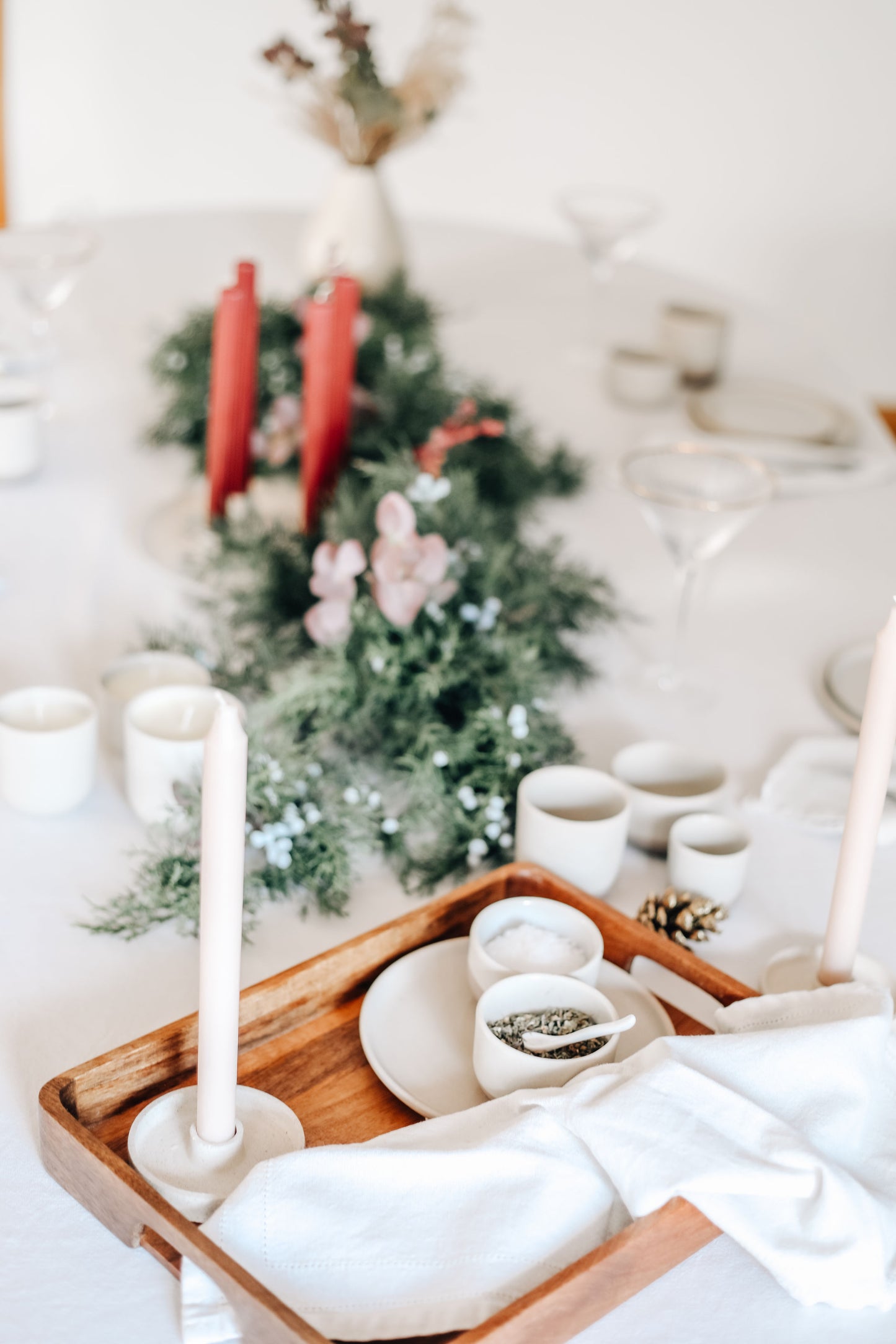 Individual ceramic candle holder - handcrafted in Southern Spain